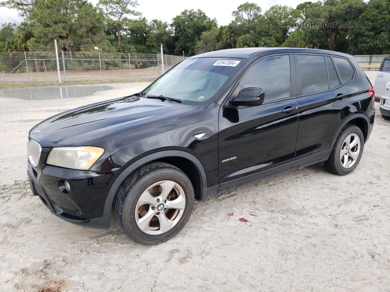 2011 Bmw X3 Xdrive28i Black vin: 5UXWX5C56BL709932