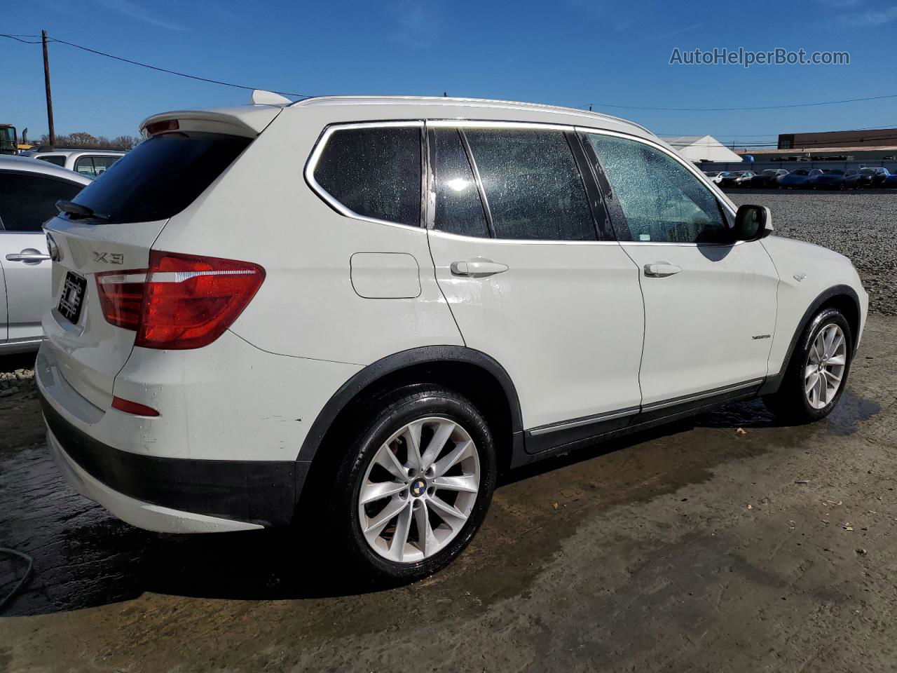 2011 Bmw X3 Xdrive28i White vin: 5UXWX5C56BL711163