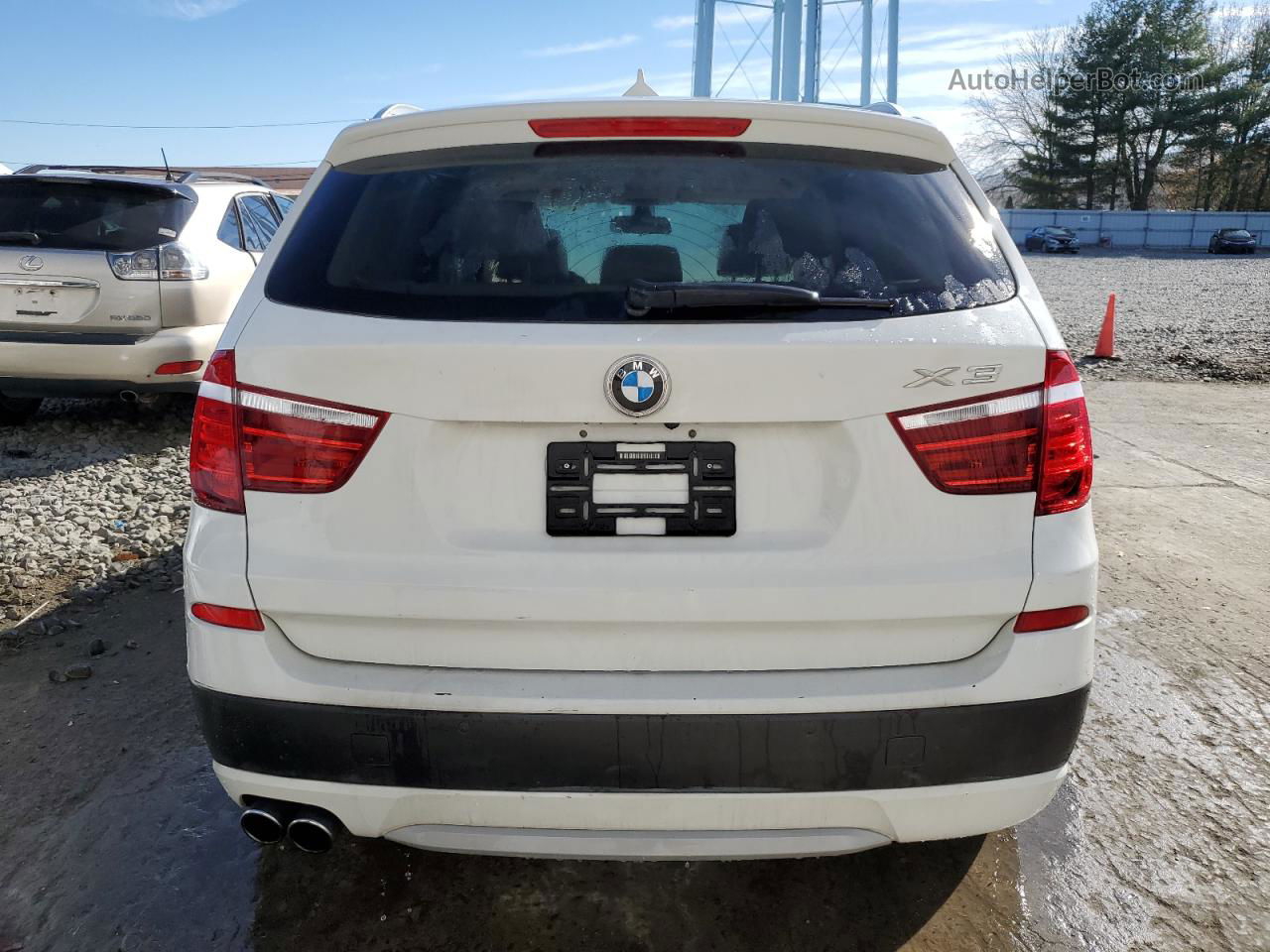 2011 Bmw X3 Xdrive28i White vin: 5UXWX5C56BL711163