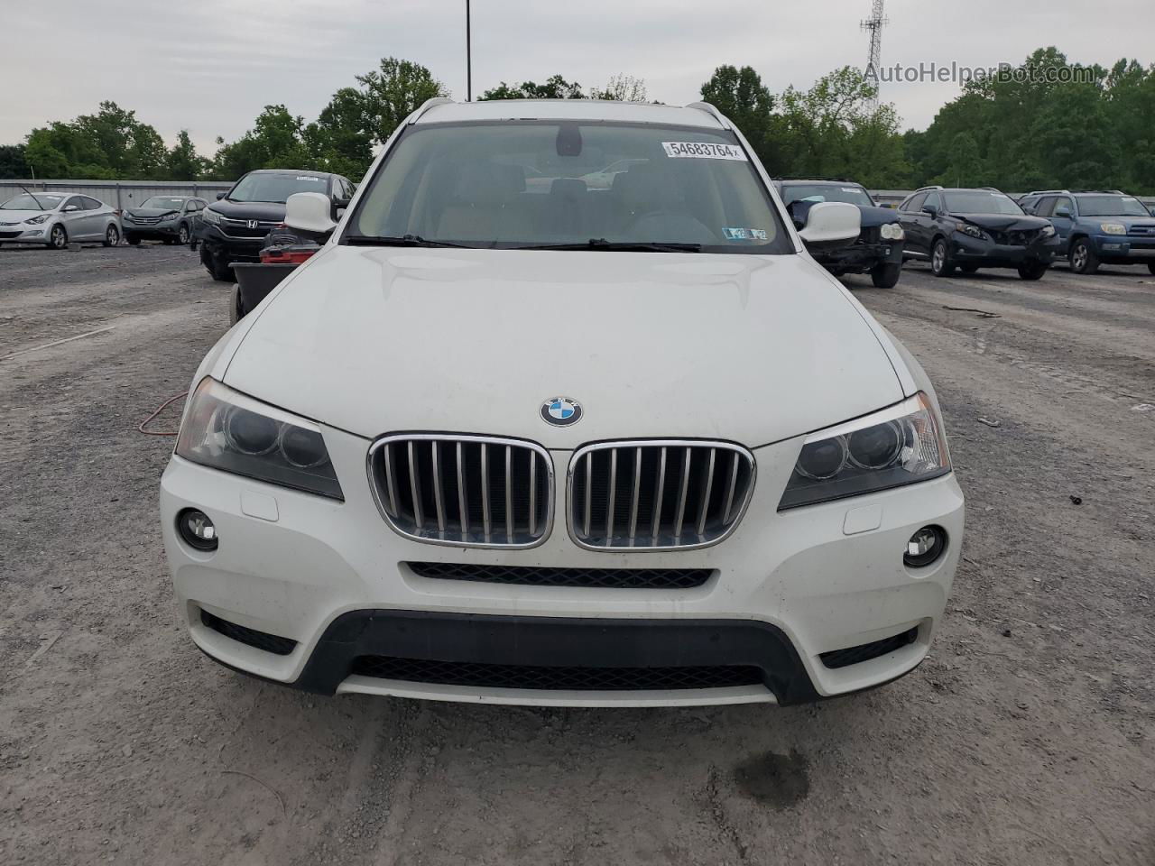 2011 Bmw X3 Xdrive28i White vin: 5UXWX5C56BL711776