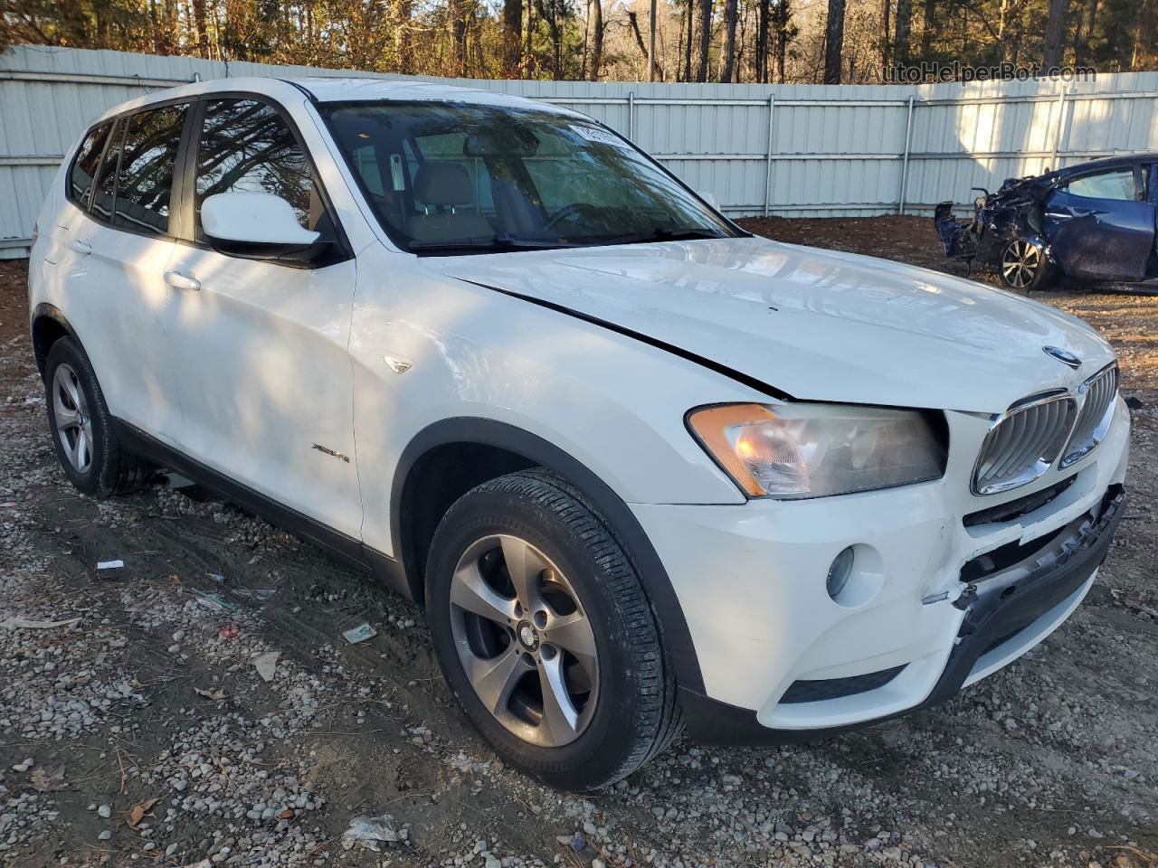 2011 Bmw X3 Xdrive28i White vin: 5UXWX5C57BL700091