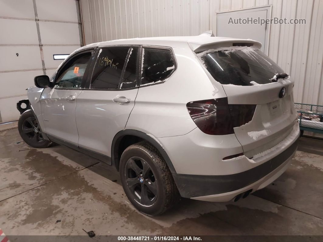 2011 Bmw X3 Xdrive28i Silver vin: 5UXWX5C57BL702603