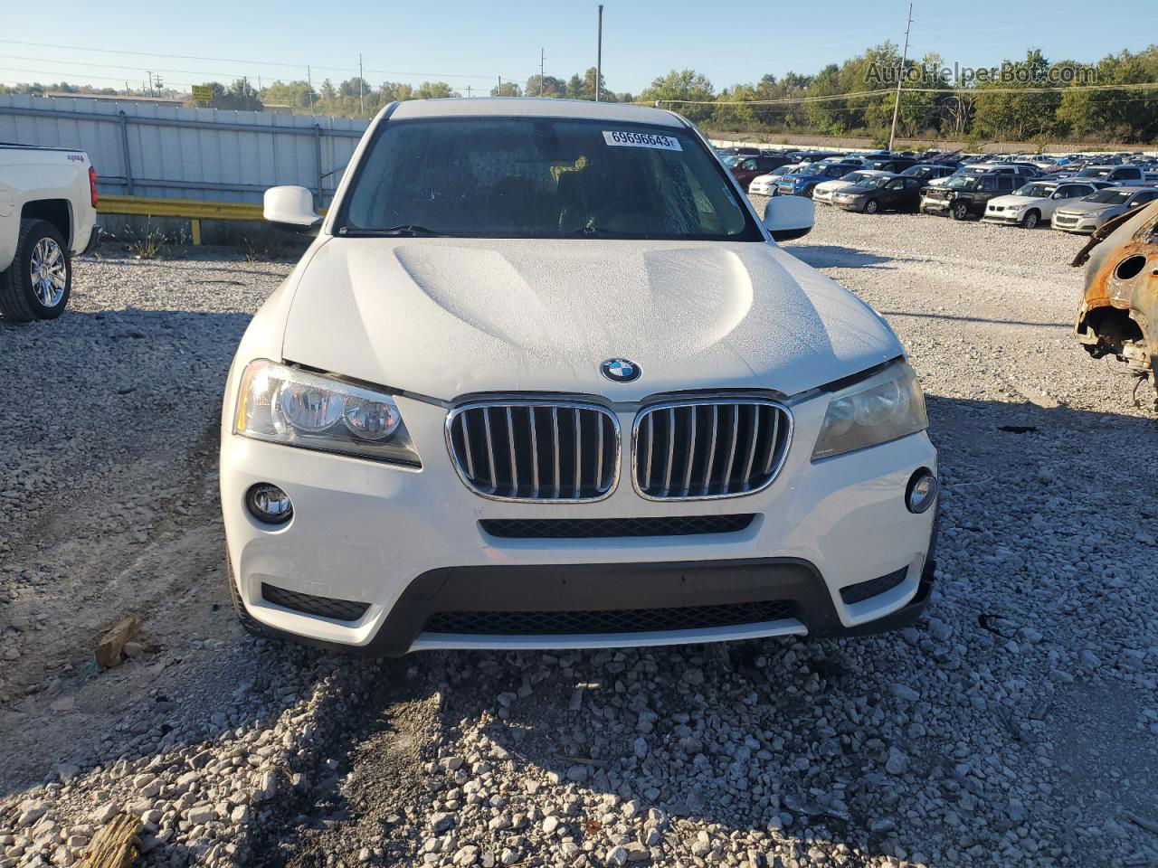 2011 Bmw X3 Xdrive28i White vin: 5UXWX5C57BL703220