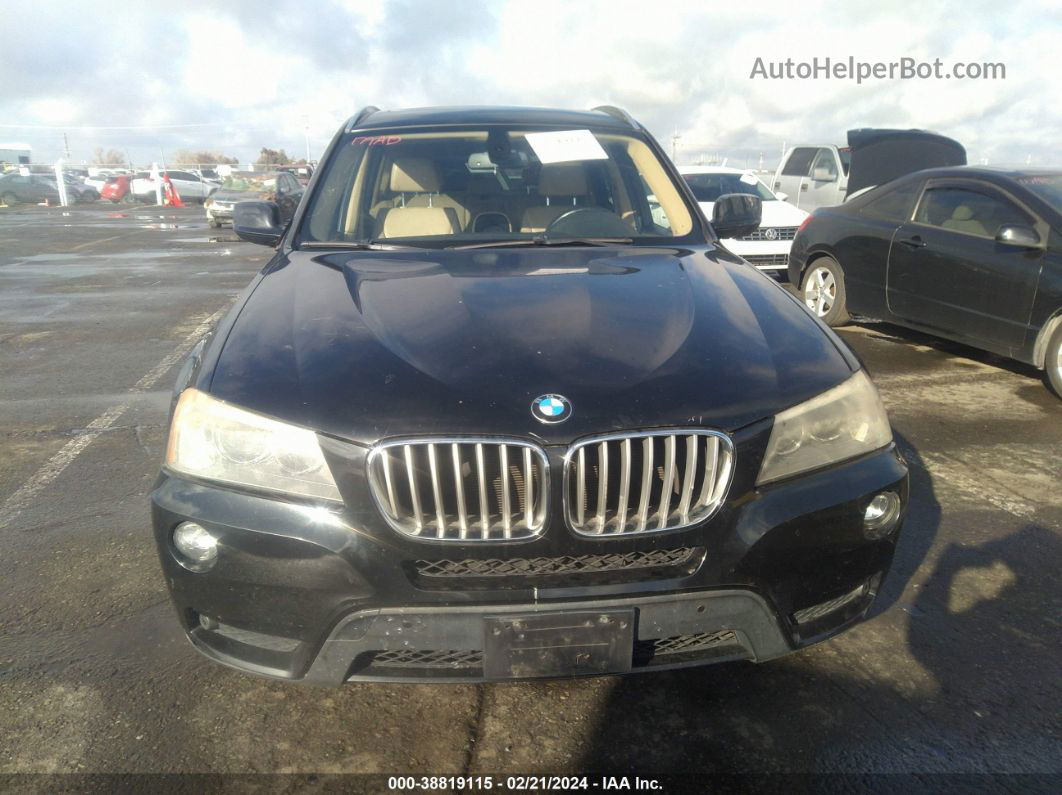 2011 Bmw X3 Xdrive28i Black vin: 5UXWX5C57BL703914