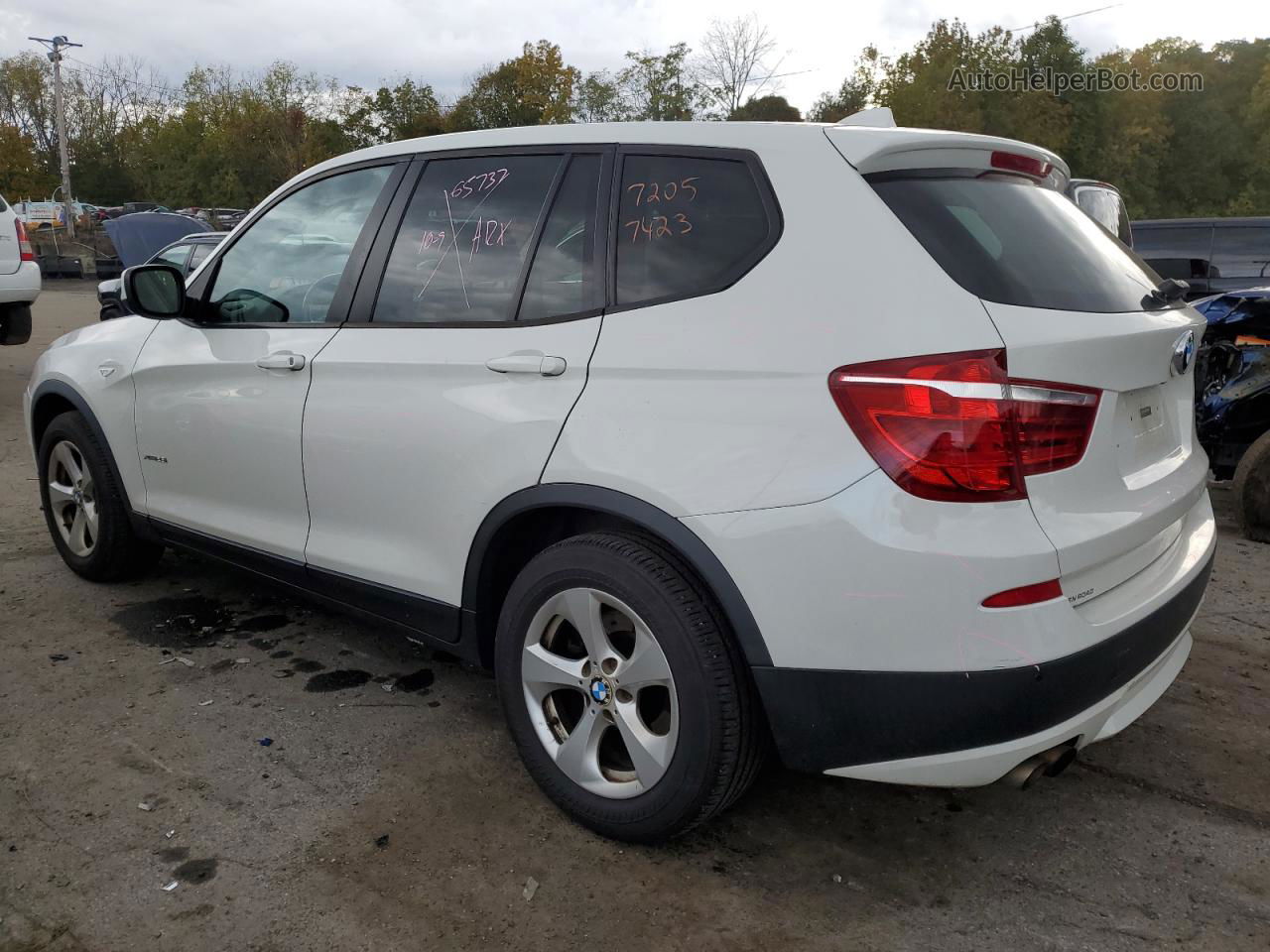 2011 Bmw X3 Xdrive28i White vin: 5UXWX5C57BL704139