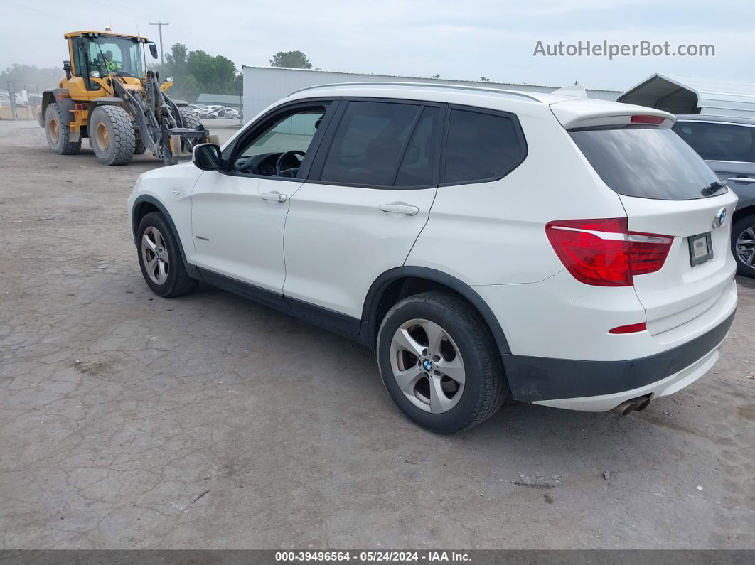 2011 Bmw X3 Xdrive28i White vin: 5UXWX5C57BL705811