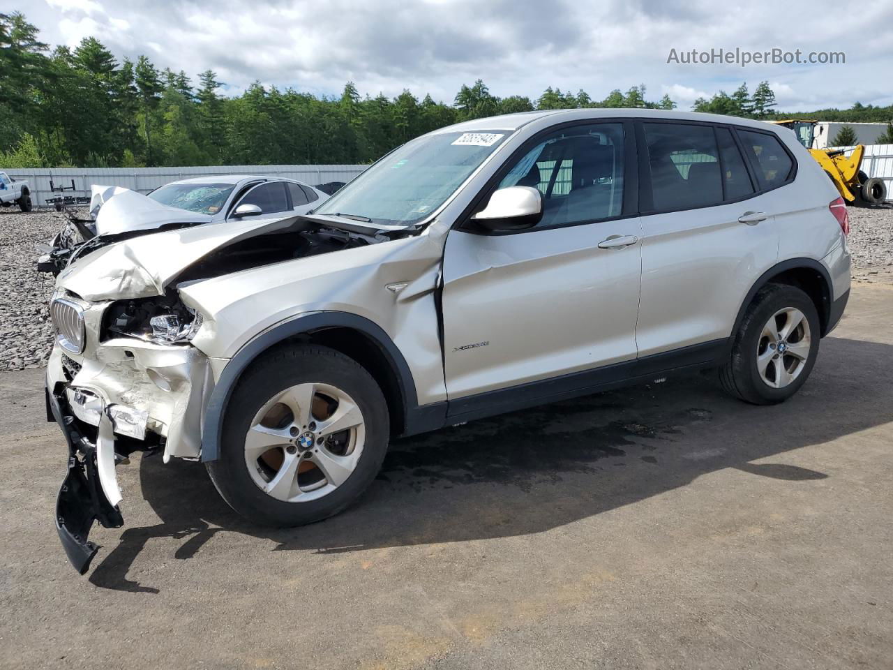 2011 Bmw X3 Xdrive28i Silver vin: 5UXWX5C57BL706957