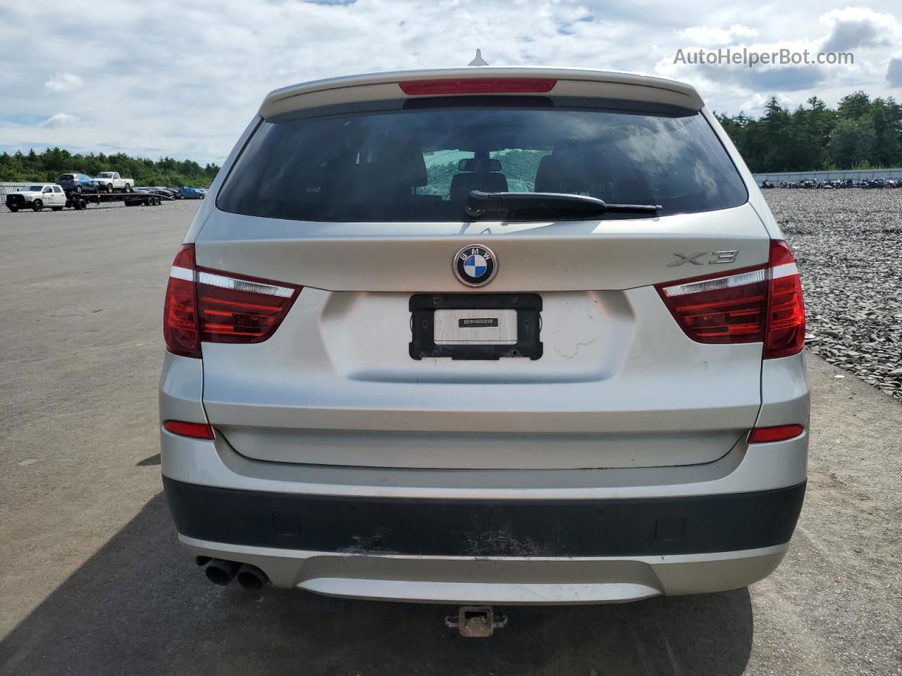 2011 Bmw X3 Xdrive28i Silver vin: 5UXWX5C57BL706957