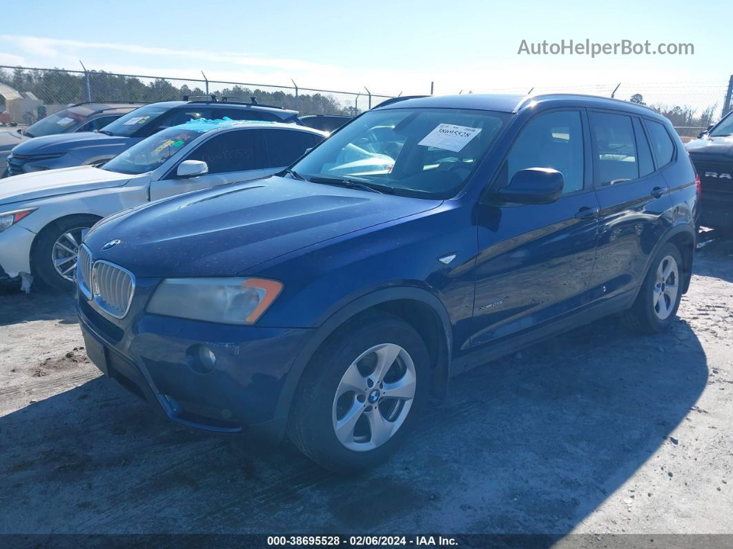 2011 Bmw X3 Xdrive28i Blue vin: 5UXWX5C57BL710992