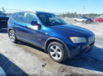 2011 Bmw X3 Xdrive28i Blue vin: 5UXWX5C57BL710992