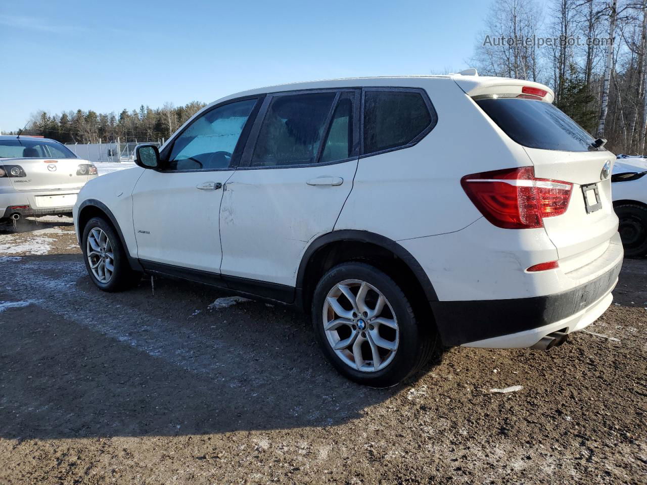 2011 Bmw X3 Xdrive28i White vin: 5UXWX5C57BL711740