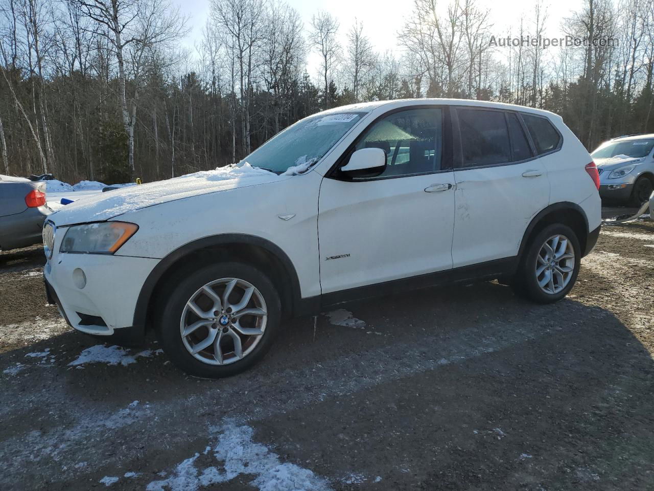 2011 Bmw X3 Xdrive28i White vin: 5UXWX5C57BL711740