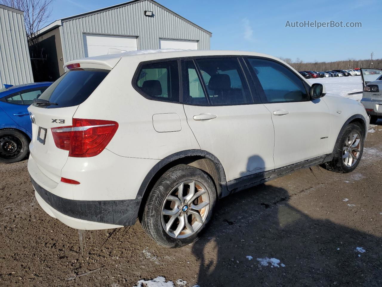 2011 Bmw X3 Xdrive28i White vin: 5UXWX5C57BL711740