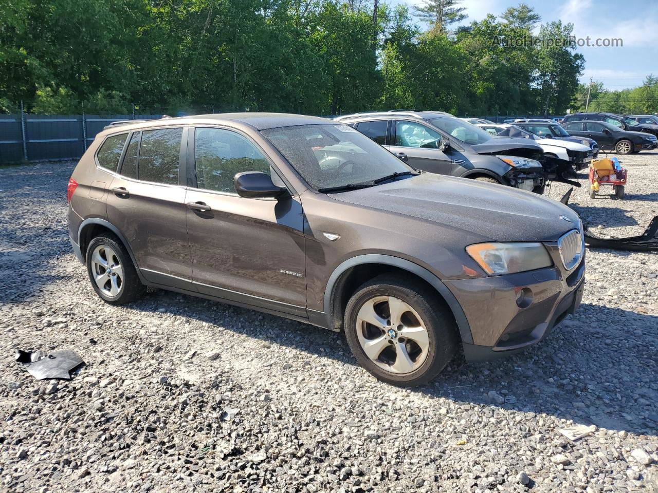 2011 Bmw X3 Xdrive28i Коричневый vin: 5UXWX5C57BL711964