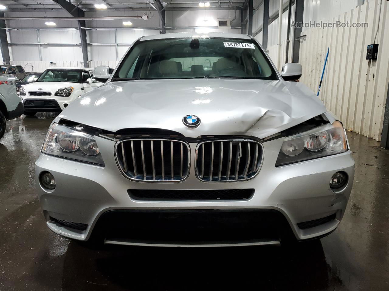 2011 Bmw X3 Xdrive28i Silver vin: 5UXWX5C57BL711995