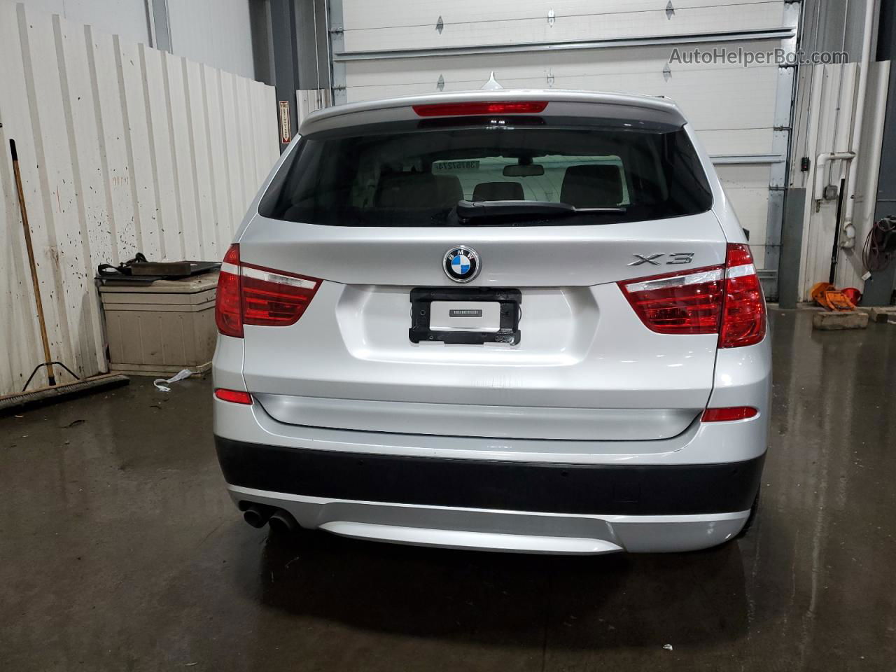 2011 Bmw X3 Xdrive28i Silver vin: 5UXWX5C57BL711995