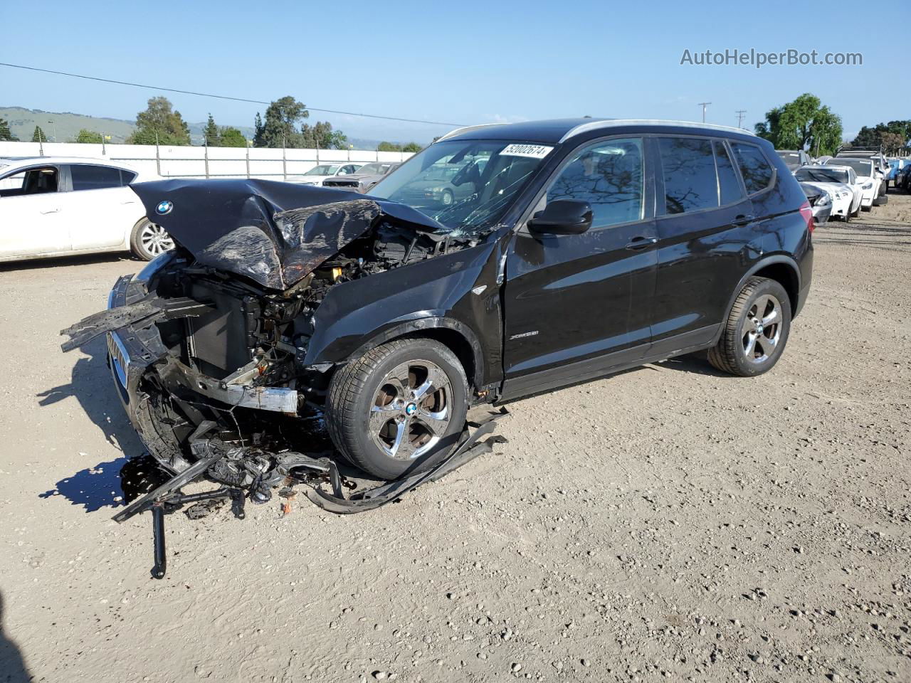 2011 Bmw X3 Xdrive28i Black vin: 5UXWX5C57BL712421