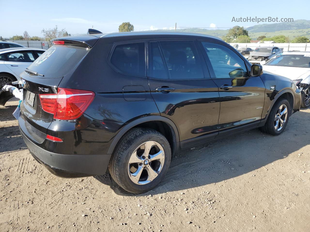 2011 Bmw X3 Xdrive28i Black vin: 5UXWX5C57BL712421