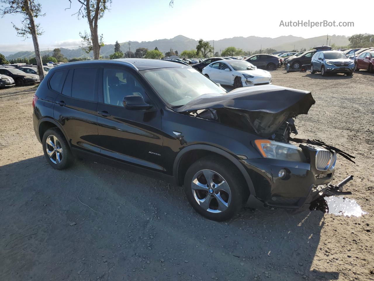 2011 Bmw X3 Xdrive28i Black vin: 5UXWX5C57BL712421