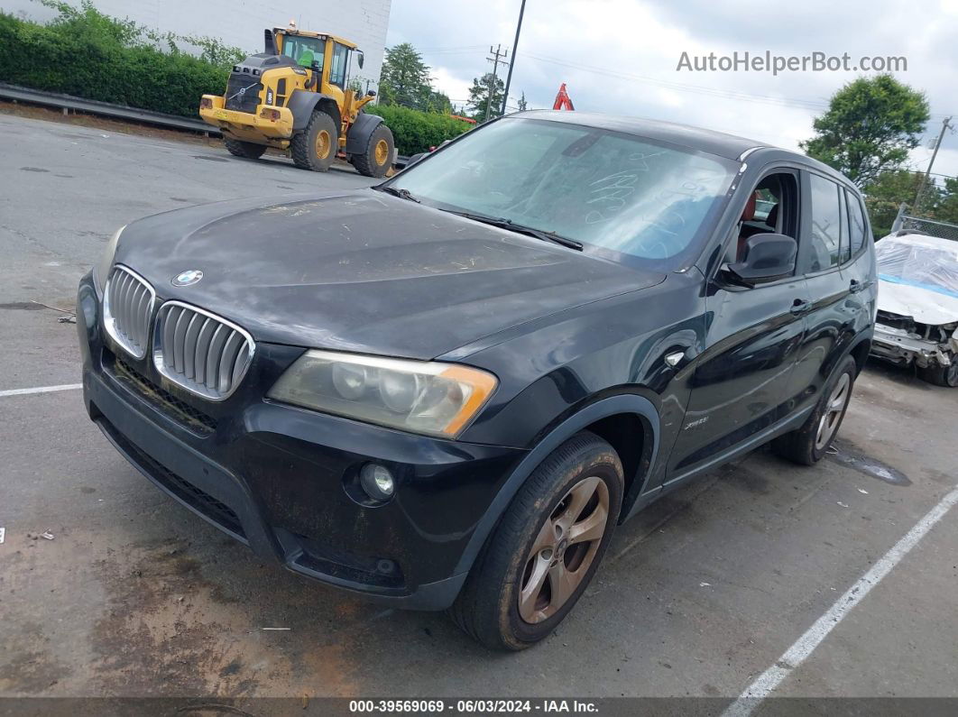 2011 Bmw X3 Xdrive28i Black vin: 5UXWX5C57BL712693