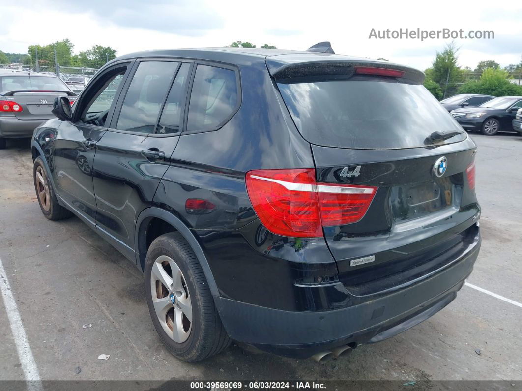 2011 Bmw X3 Xdrive28i Black vin: 5UXWX5C57BL712693