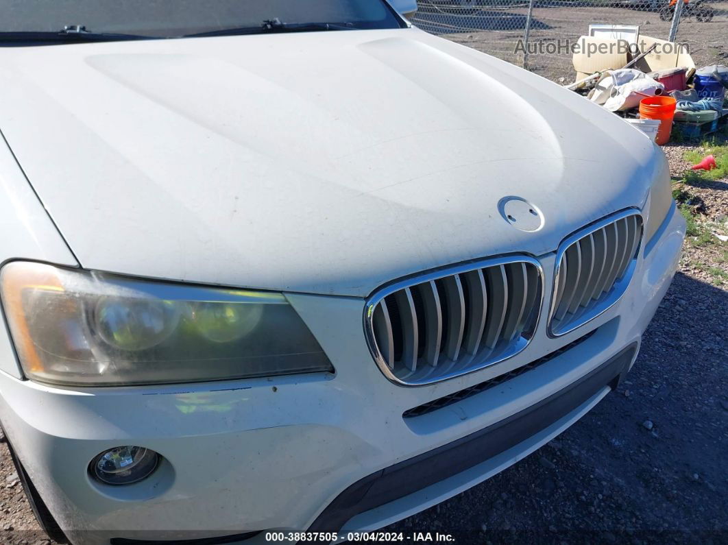 2011 Bmw X3 Xdrive28i White vin: 5UXWX5C57BL713374