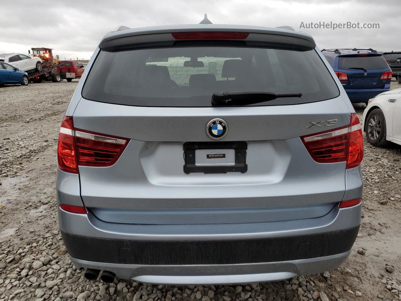 2011 Bmw X3 Xdrive28i Blue vin: 5UXWX5C57BL715089