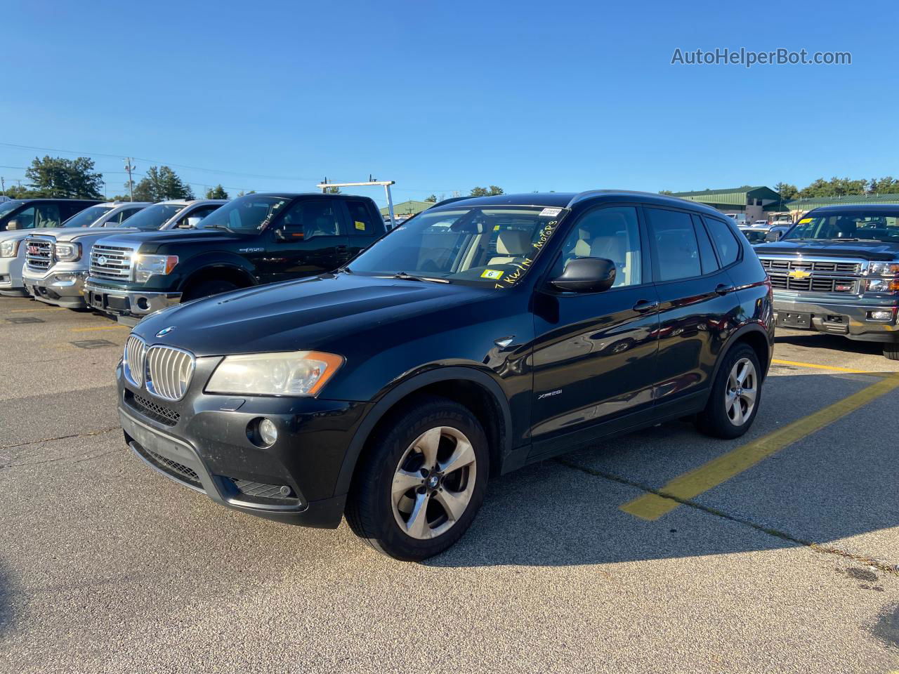 2011 Bmw X3 Xdrive28i Black vin: 5UXWX5C57BL715142