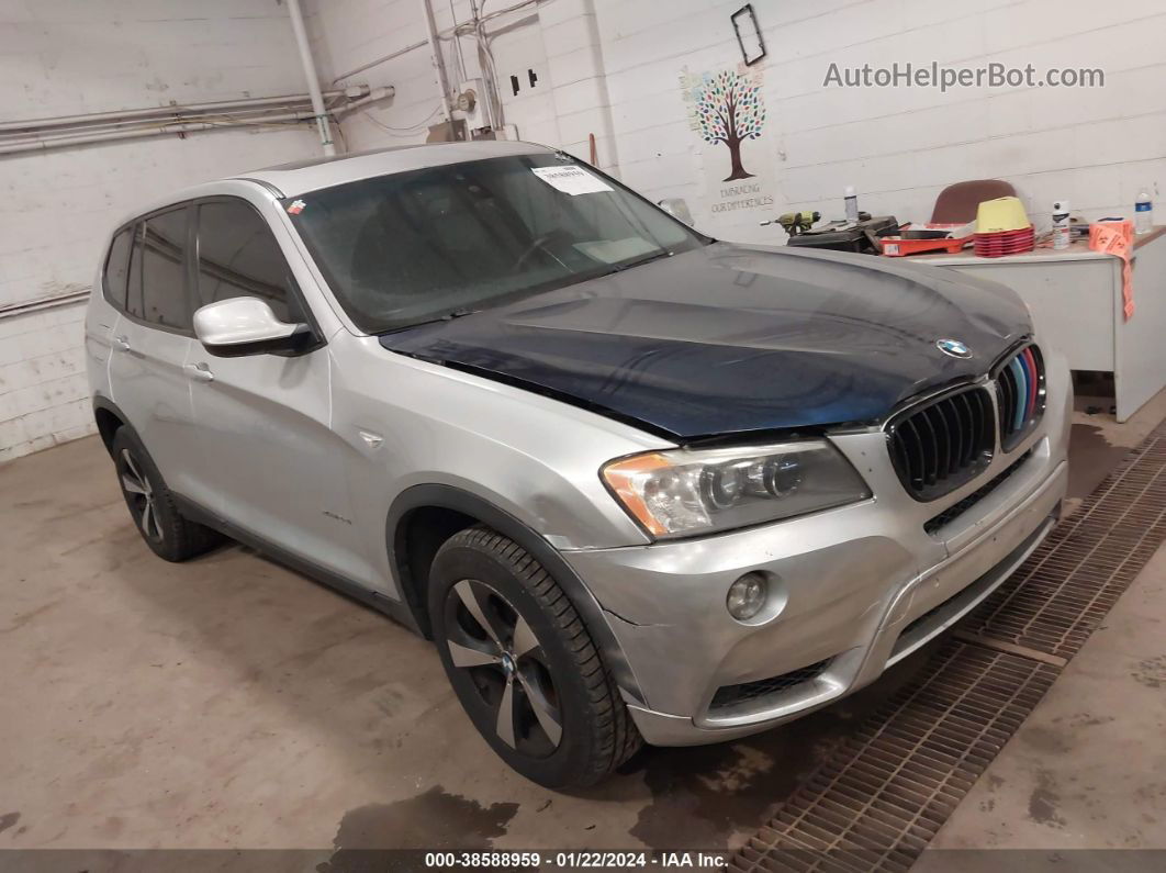 2011 Bmw X3 Xdrive28i Silver vin: 5UXWX5C58BL701931