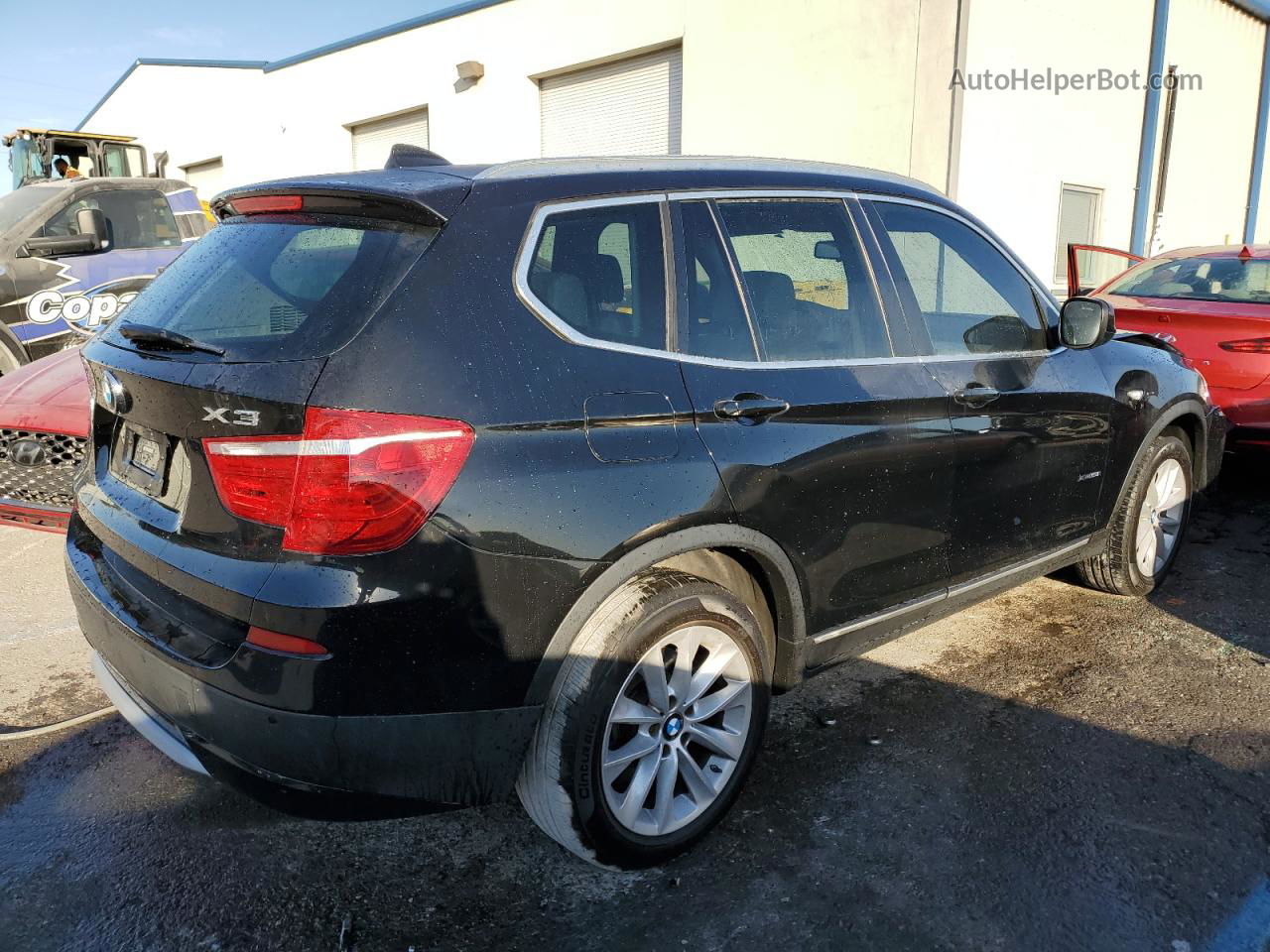 2011 Bmw X3 Xdrive28i Black vin: 5UXWX5C58BL703694