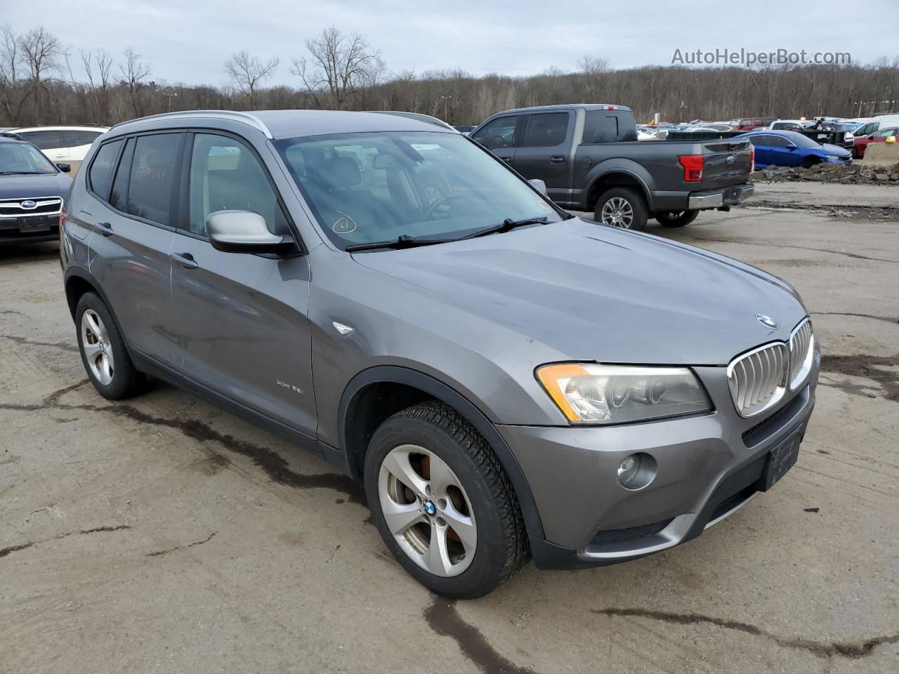 2011 Bmw X3 Xdrive28i Gray vin: 5UXWX5C58BL705252