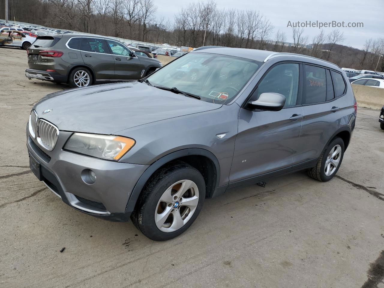 2011 Bmw X3 Xdrive28i Gray vin: 5UXWX5C58BL705252