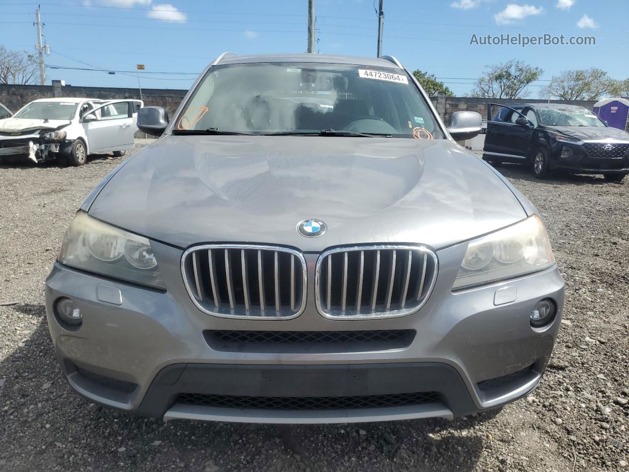 2011 Bmw X3 Xdrive28i Gray vin: 5UXWX5C58BL705302