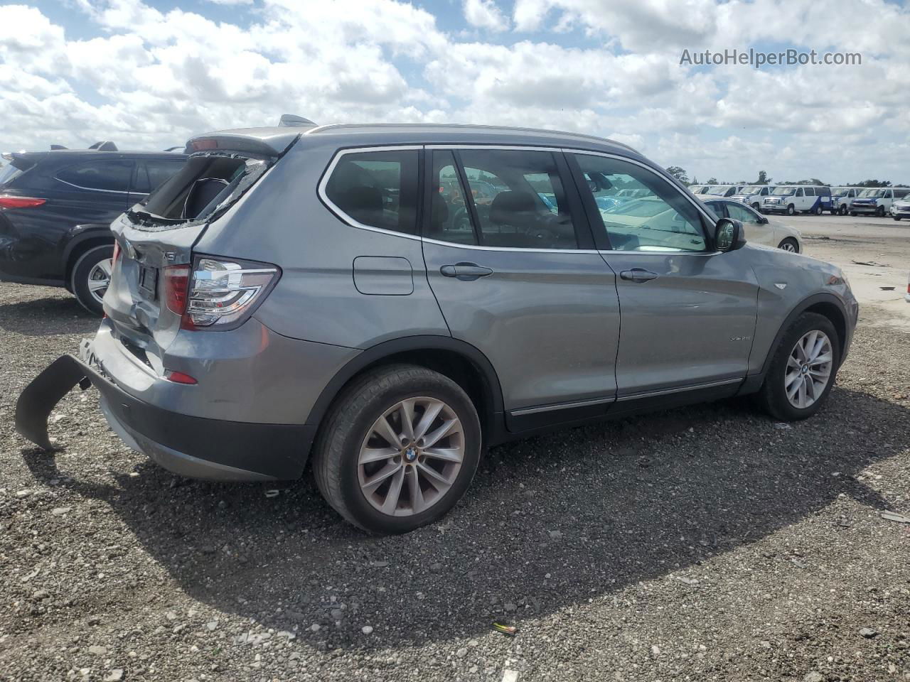 2011 Bmw X3 Xdrive28i Gray vin: 5UXWX5C58BL705302