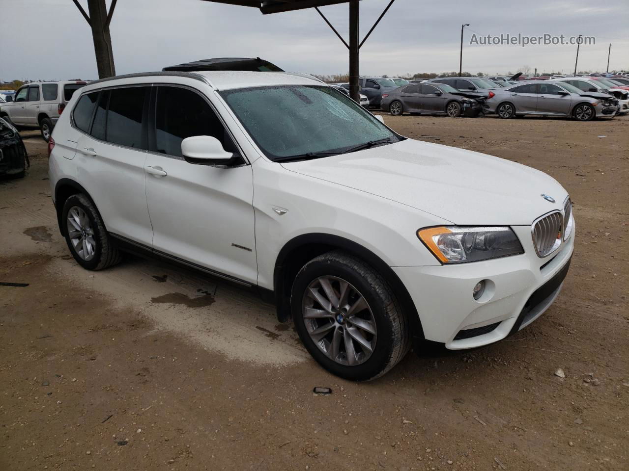 2011 Bmw X3 Xdrive28i White vin: 5UXWX5C58BL705560