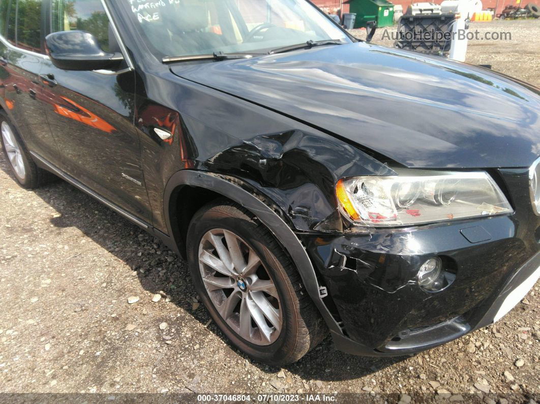 2011 Bmw X3 28i Black vin: 5UXWX5C58BL708037