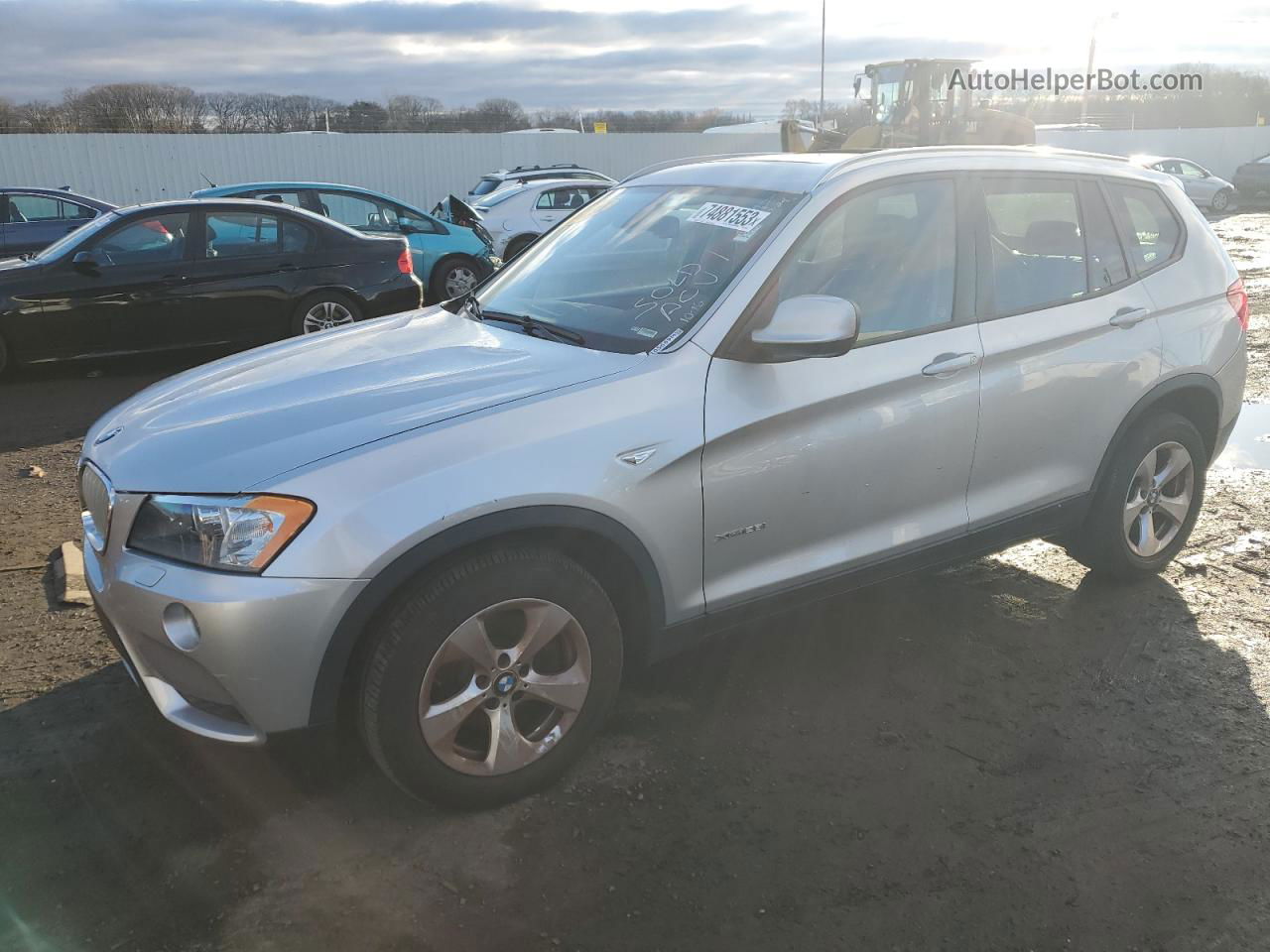 2011 Bmw X3 Xdrive28i Silver vin: 5UXWX5C58BL708491