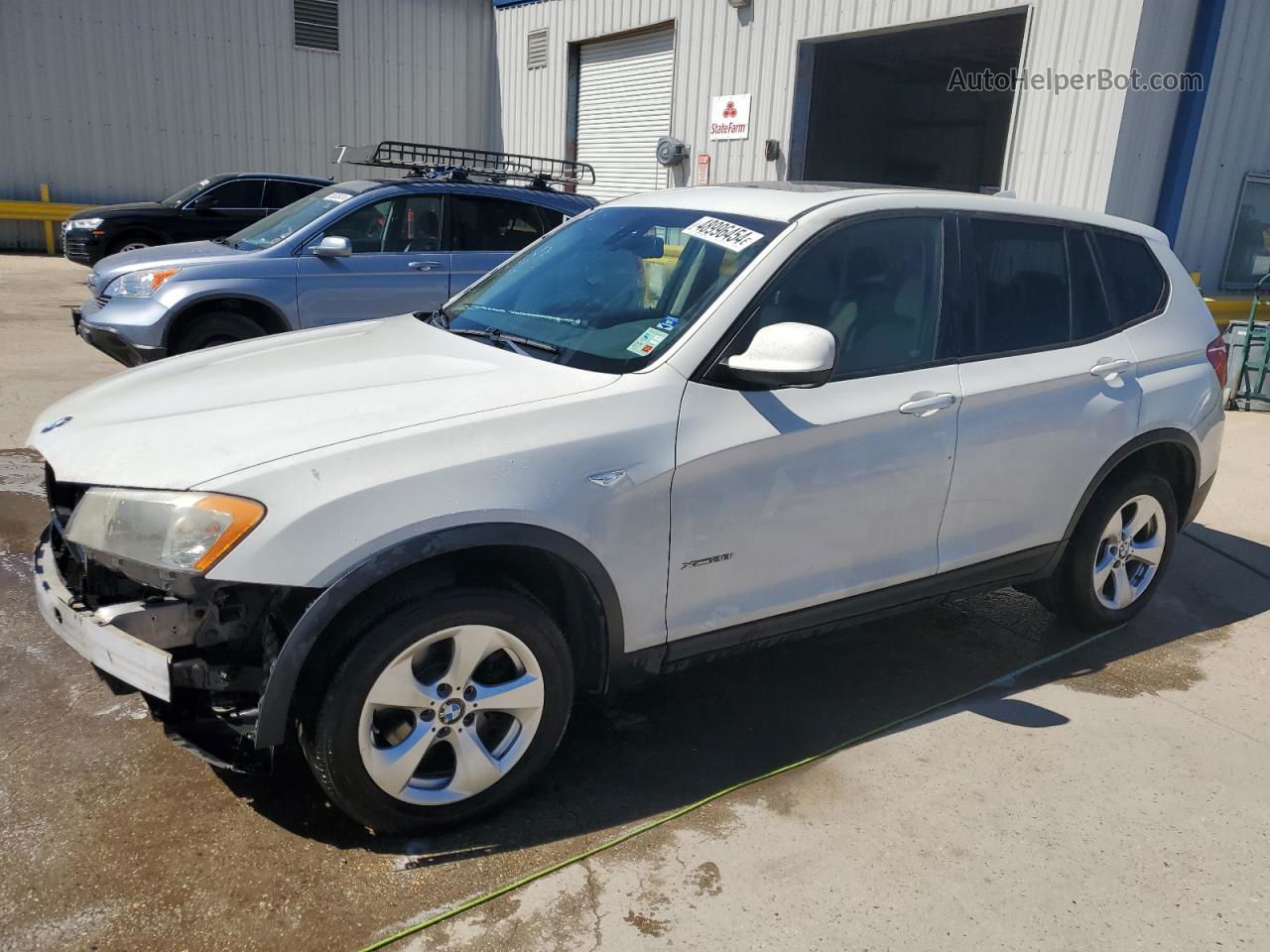 2011 Bmw X3 Xdrive28i White vin: 5UXWX5C58BL714582