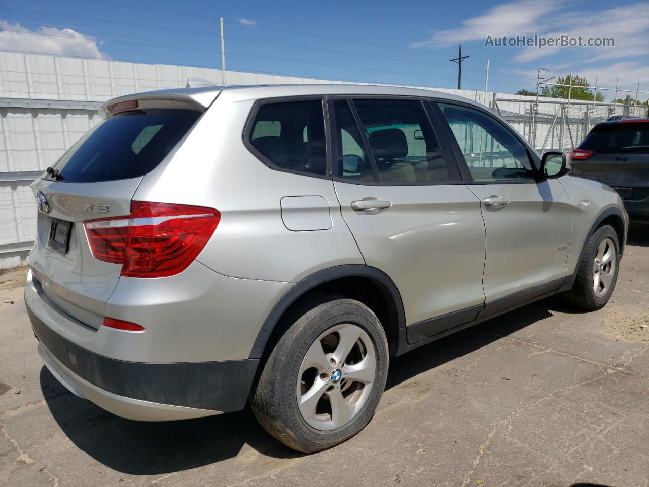 2011 Bmw X3 Xdrive28i Silver vin: 5UXWX5C58BL715067