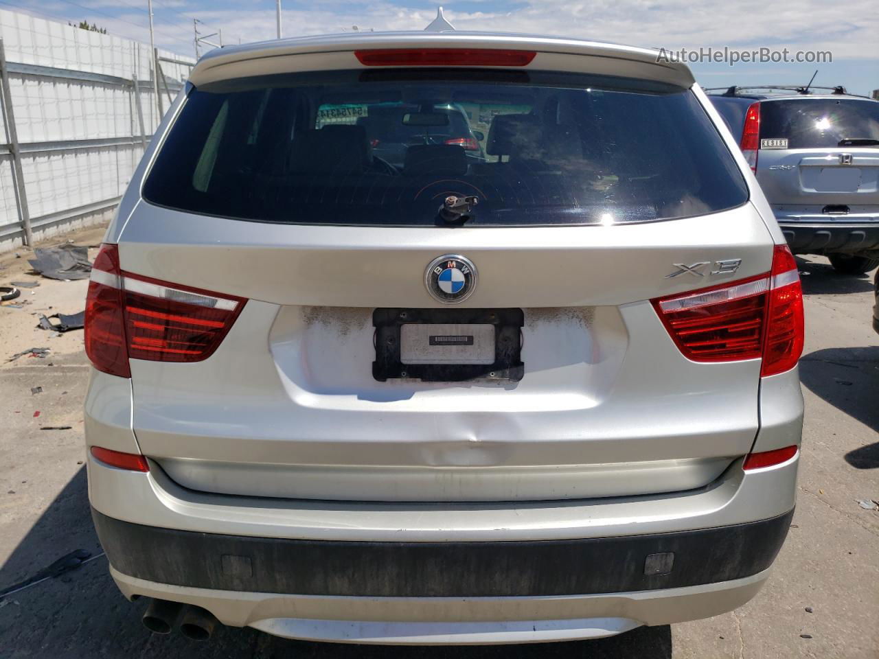 2011 Bmw X3 Xdrive28i Silver vin: 5UXWX5C58BL715067