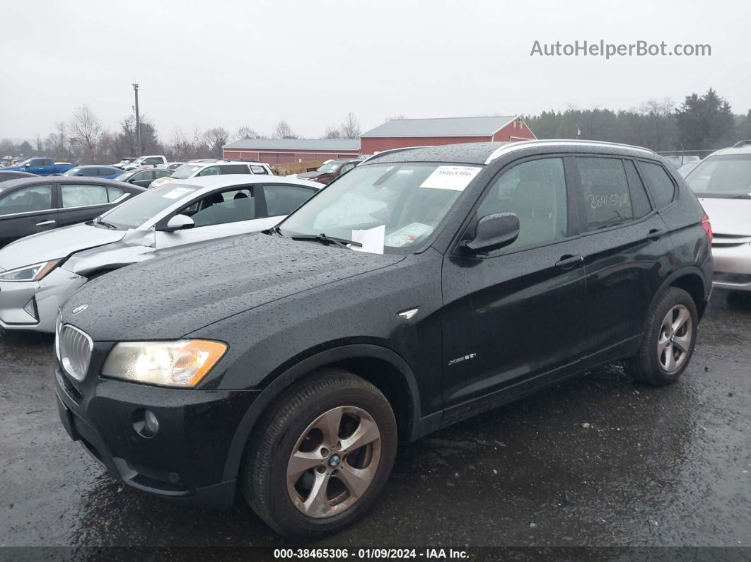 2011 Bmw X3 Xdrive28i Black vin: 5UXWX5C58BL715103