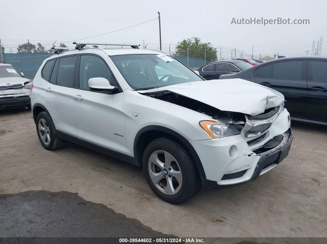 2011 Bmw X3 Xdrive28i White vin: 5UXWX5C58BL716283