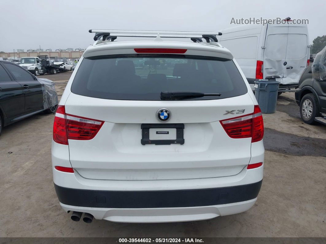 2011 Bmw X3 Xdrive28i White vin: 5UXWX5C58BL716283