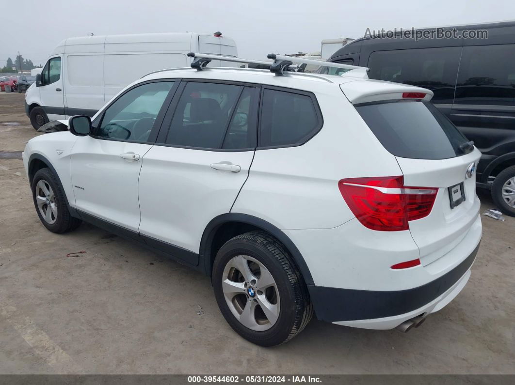 2011 Bmw X3 Xdrive28i White vin: 5UXWX5C58BL716283