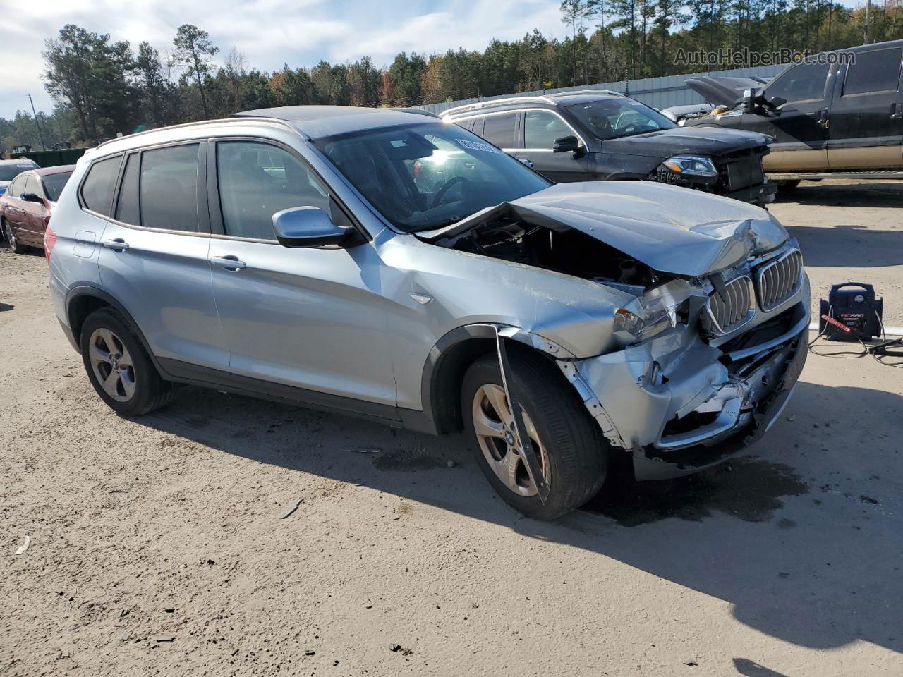 2011 Bmw X3 Xdrive28i Синий vin: 5UXWX5C58BLW14157