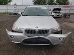 2011 Bmw X3 Xdrive28i Silver vin: 5UXWX5C58BLW14174