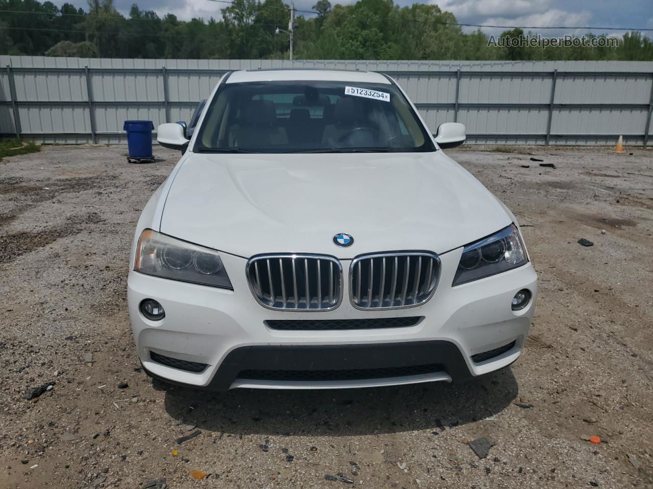 2011 Bmw X3 Xdrive28i White vin: 5UXWX5C59BL703137