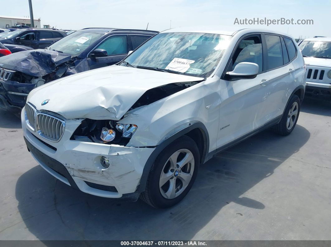 2011 Bmw X3 28i White vin: 5UXWX5C59BL703591