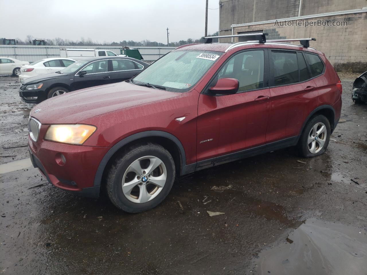 2011 Bmw X3 Xdrive28i Burgundy vin: 5UXWX5C59BL703719