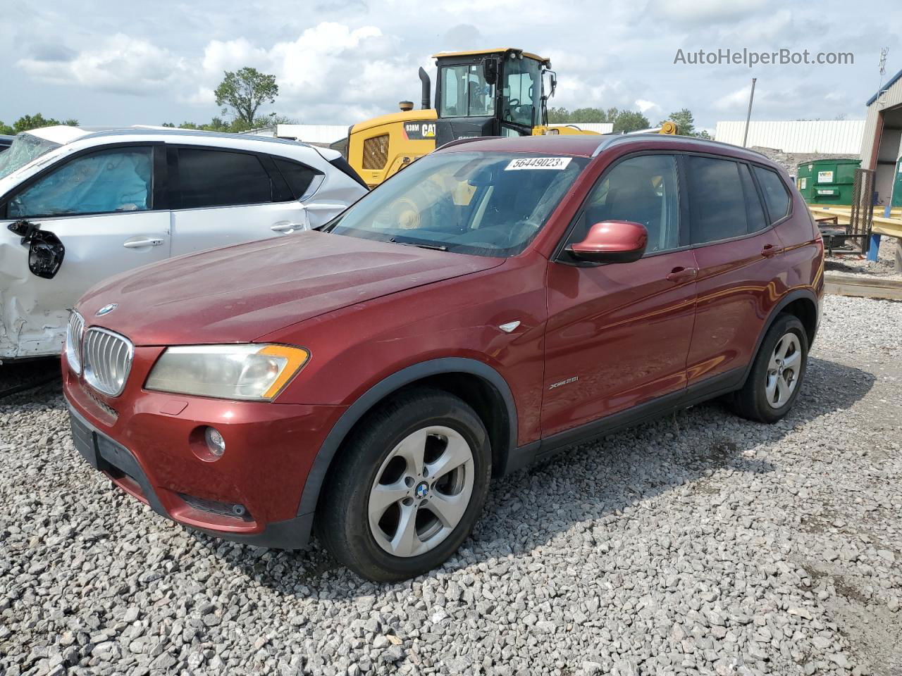 2011 Bmw X3 Xdrive28i Бордовый vin: 5UXWX5C59BL703817